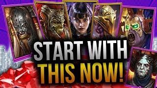 BEST WAY TO START A NEW ACCOUNT (6 Free Champs!) - Raid Shadow Legends Codes