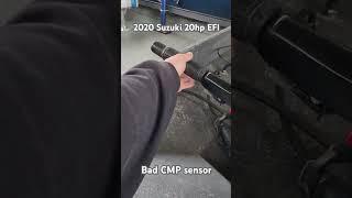 2020 Suzuki 20hp EFI w/ bad CMP sensor. @OutboardMadness #outboardmadness