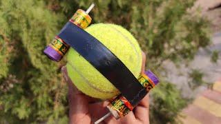 Cricket Ball Vs Diwali Rocket | Crackers Testing | patakhe  | Vishal ke experiment