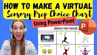 How to Make a Virtual Sensory Prep Choice Chart Using PowerPoint