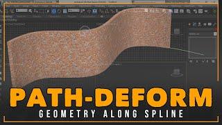 Path Deform Modifier Used In 3ds Max 2014 | Arch Model | Spline Modelling | CG Deep Tutorials