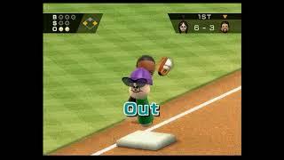 Wii Sports Baseball Eva vs Kentaro