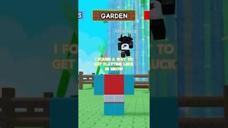 How To Get Playtime Luck Grow A Garden