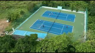 Ariel view of Ace Base Tennis Academy.