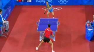 Beijing 2008 Table Tennis Semi Final Wang Liqin vs. Ma Lin