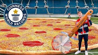 I Made The World's Largest Pizza (132 Feet)