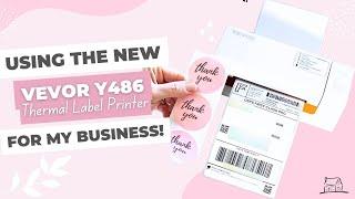 Vevor 4x6 Thermal Shipping Label Printer Review, Setup, & Print!