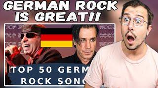 Top 50 German Rock Songs EVER  Reaction