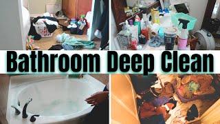 MESSY BATHROOM CLEAN AND DECLUTTER 2024 | CLEAN WITH ME | Kristen Leah