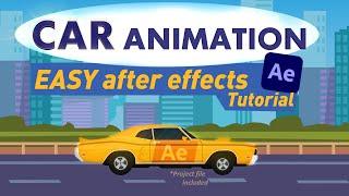 Easy Car Animation + Rig - After Effects Tutorial