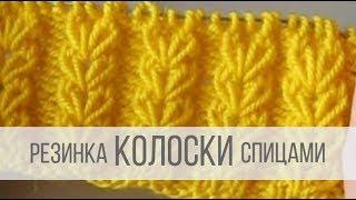 Резинка Колосок спицами