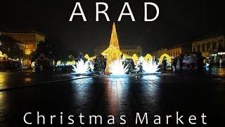 Arad, Christmas Market, Cathedral Square.  Arad, Targ de Craciun, Piata Catedralei. Noiembrie 2024.