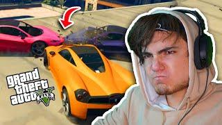 GTA 5 Online Ekip - ÇATIDA ARABALARLA SUMO !