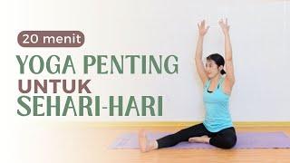 YOGA PENTING UNTUK SEHARI-HARI | 20 MENIT | COCOK BUAT PEMULA