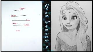 How To Draw Elsa From Frozen 2 - Black Sketch Gallery