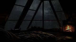 Night of Peace: cozy attic, lit fireplace and relaxing rain to sleep deeply