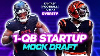 Dynasty Fantasy Football 1-QB Startup Mock Draft (FFT Dynasty) | 2025 Strategy & Tips
