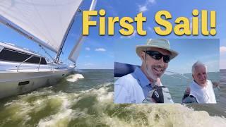 First SAIL and Boat TOUR! Enksail Orion 49 ALUMINUM Sailboat | EP 253