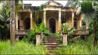 Restoration of an abandoned house. Harnessing Chaos: The Art of Mowing Overgrown Grass