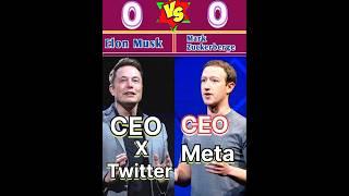 Mark Zuckerberge Vs Elon musk Comparison! #elonmusk #markzuckerberg #shorts