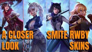 A CLOSER LOOK AT THE SMITE RWBY SKINS! THESE EFFECTS ARE AMAZING!