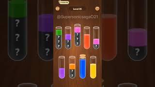 Color water sort level 25 #puzzle #gameplay #bestandroidgames #bestandriodgame #colorwatersort