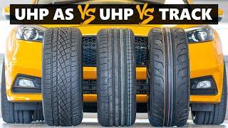 UHP All Season vs UHP vs 200tw Track Tire Test! Continental ExtremeContact DWS06+ vs Sport vs Force!