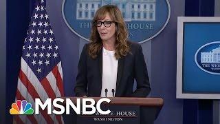 Allison Janney Surprises Press At White House Briefing | MSNBC