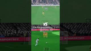 FC24 Android VS FC24 Ps5 #fc24 #fc24gameplay #smartphone #fyp