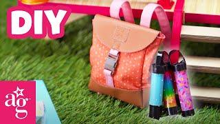 Awesome Outdoor Camping DIY Accessories | Doll DIY | @AmericanGirl