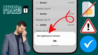 Not registered on network Samsung | How to Fix Voice Calling Problem Samsung 2025