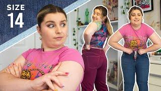 A SIZE 14 GIRL TRYING LOW RISE JEANS - A Big Fat Fail lmao