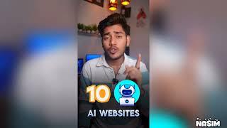 10 Al Website !!   #ai #trending #viral #moonxtech #reel #tech #website #trend #trending