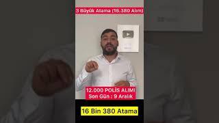 16.380 ATAMA MÜJDESİ (BÜYÜK ATAMA) #atama #yks #kpss #memuralımı merkezi atama #kykburs