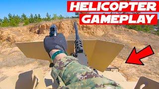 Airsoft LMG Air Support + Blank Fire 50 Cal Gameplay!