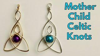 Mother Child Celtic Knot Pendant Wire Jewelry Making Tutorial