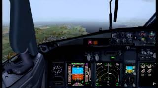 [HD] Time lapse landing Low Vis CAT II @Bergen [ENBR]