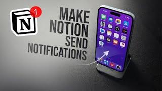 How to Make Notion Send Notifications at a Time in iPhone (tutorial)