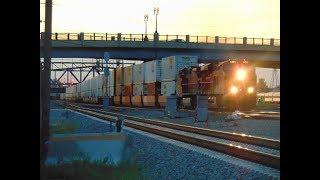 Evening Intermodal Trains at University Junction