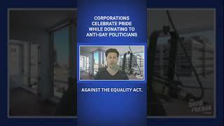 Companies Celebrate PRIDE While Donating to Anti-Gay Politicians #shorts