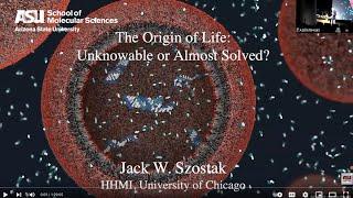 The Origin of Life: Not as Hard as it Looks? Jack Szosta, Spring 2023 Eyring Lecturer