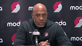 Chauncey Billups Postgame Interview | Portland Trail Blazers 94, San Antonio Spurs 114