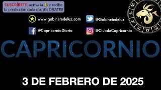 Horóscopo Diario - Capricornio - 3 de Febrero de 2025.