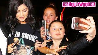 Kylie Jenner Yells At Crazy Fans 'Don't Touch Me!' As She Arrives At Craig's Before The Nice Guy