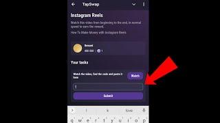 Instagram Reels Tapswap Code Today | How To Make Money with Instagram Reels