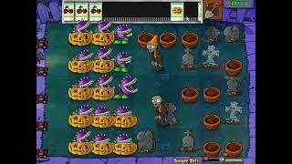 Plants Vs. Zombies: Survival Night Hard Bungee Blitz Hybrid Mini Game