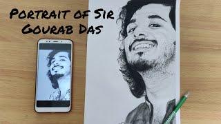 Drawing Portrait of King of Harmonica | @Gourab Das | SwagatArt