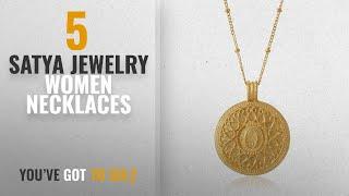 10 Best Satya Jewelry Design Women Necklaces: Satya Jewelry Gold Hamsa Mandala Pendant Necklace