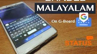 Enable Malayalam on Android using Gboard