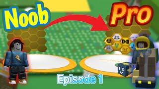 No Robux NOOB Hatched GIFTED Basic Bee?! (Bss Noob to Pro Day 1)